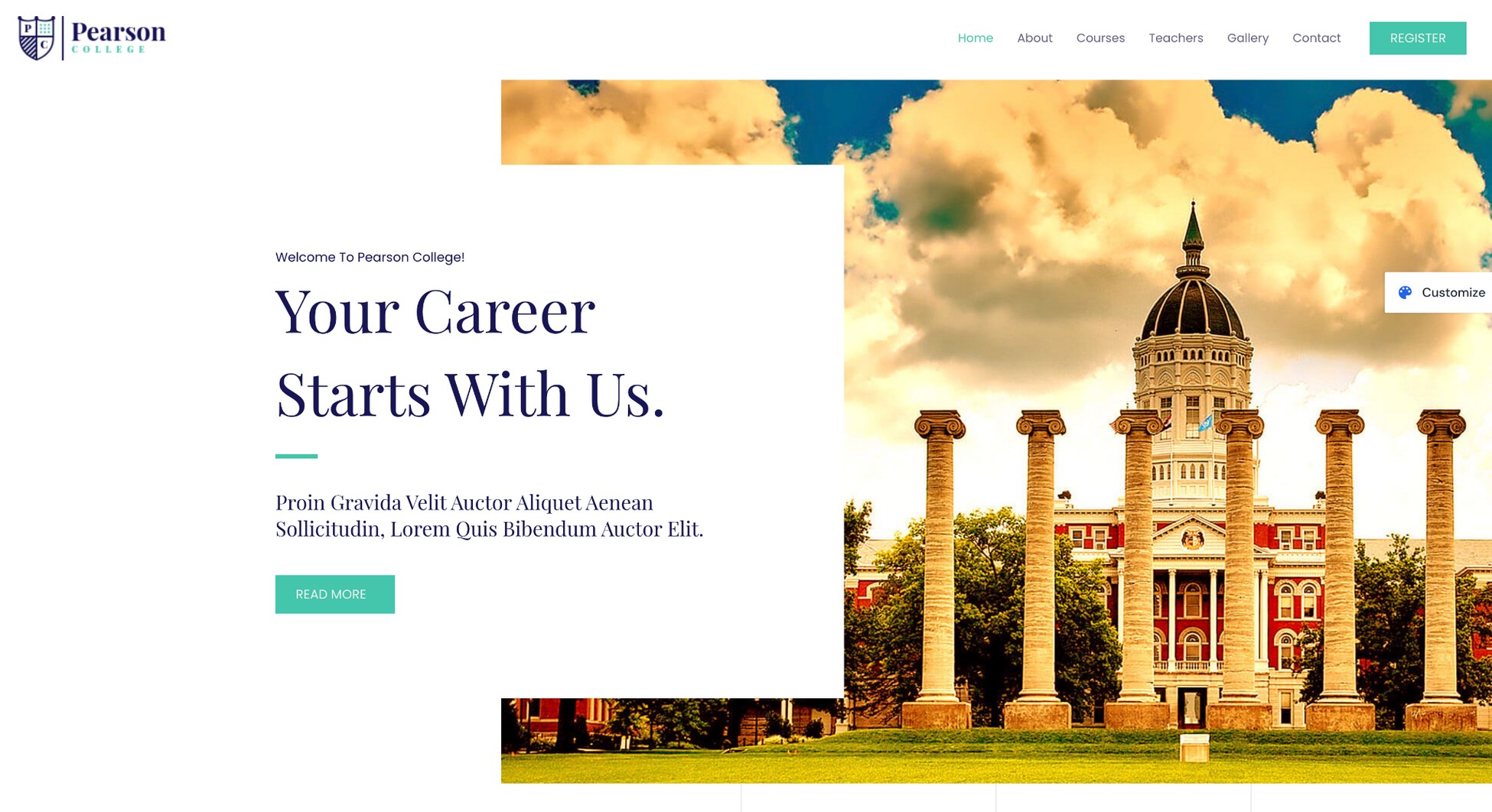 pearson college template