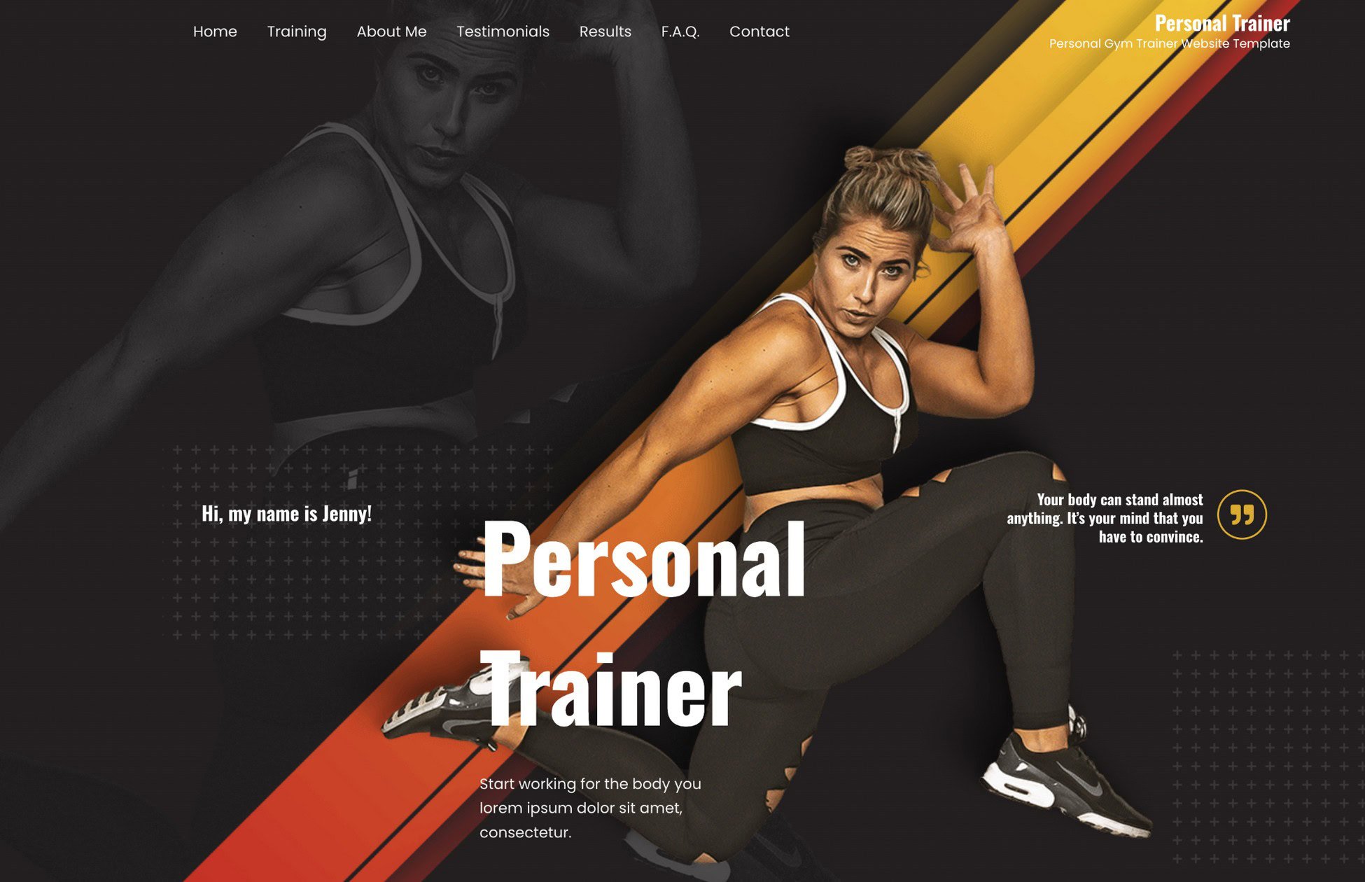 personal trainer template