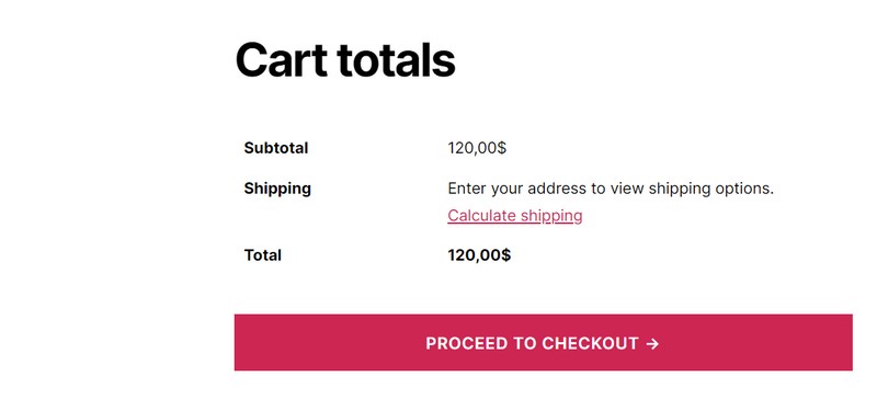 Calculate shpping on cart totals