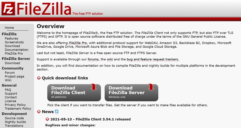 generate http url filezilla for mac