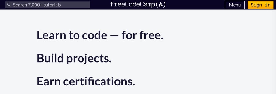 FreeCodeCamp 网站