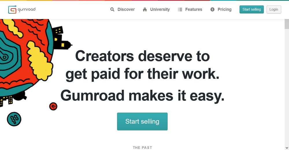 Gumroad主页