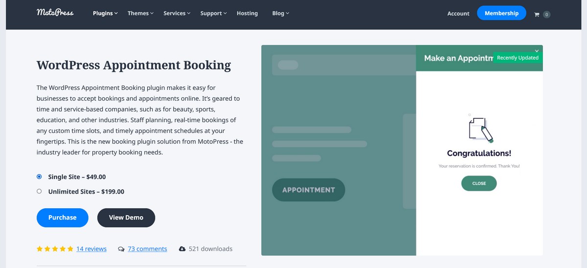 MotoPress Appointment Booking Plugin