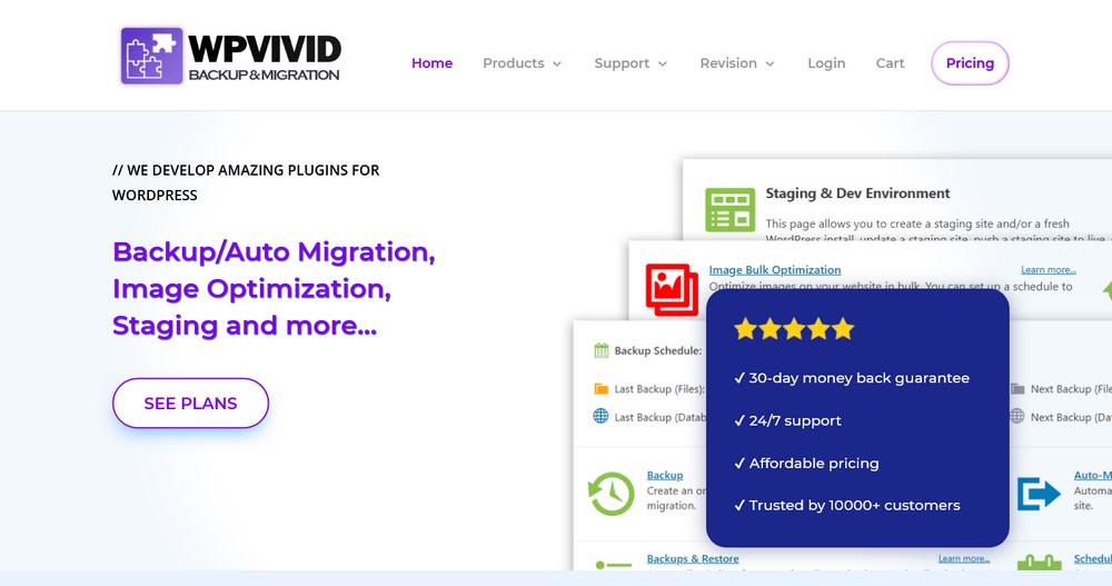 WPvivid Backup Migration Plugin