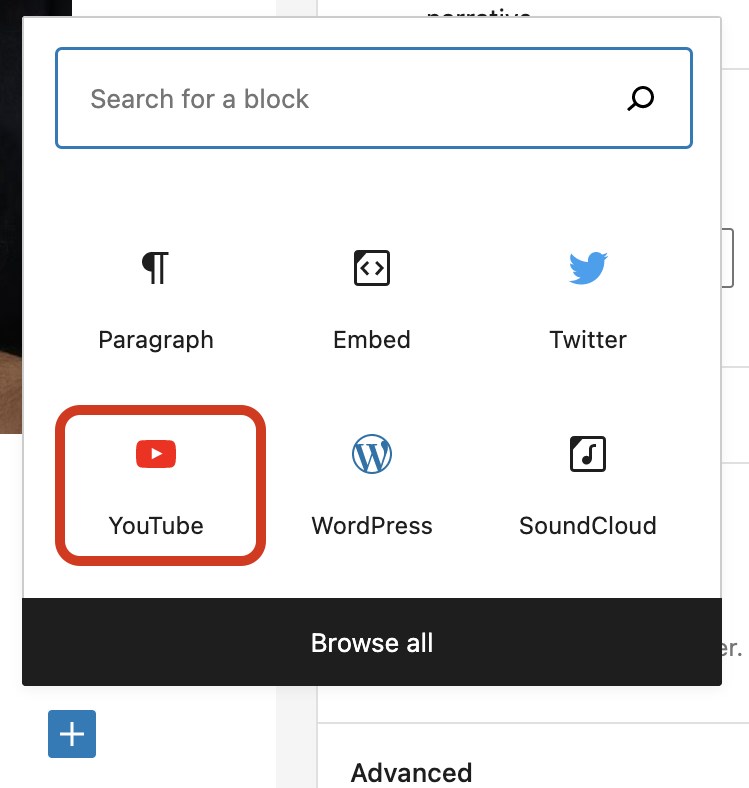 YouTube block