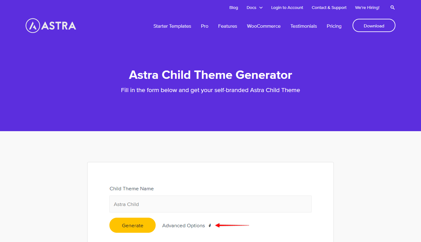 Generate Branded Child Theme