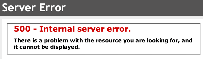 hover hillsclerk internal server error