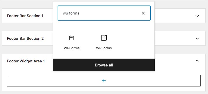 Add contact form to the footer