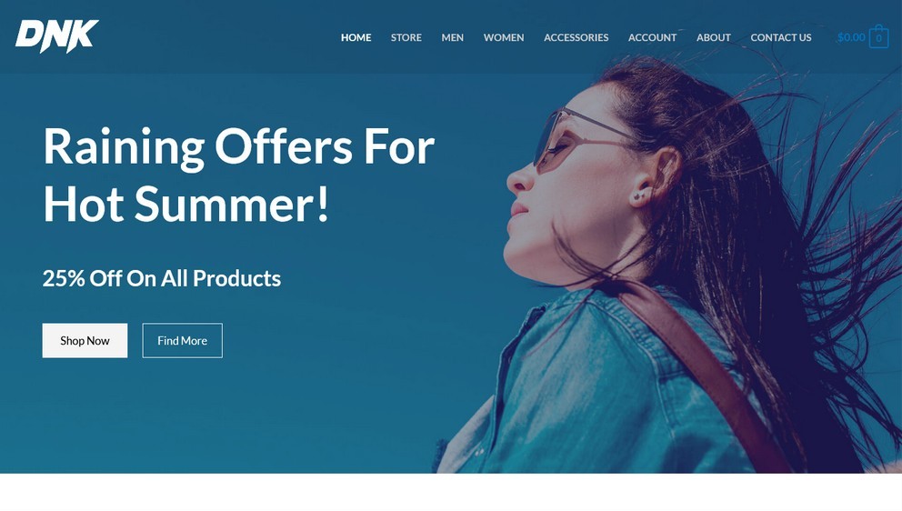 Astra WooCommerce Elementor theme template DNK