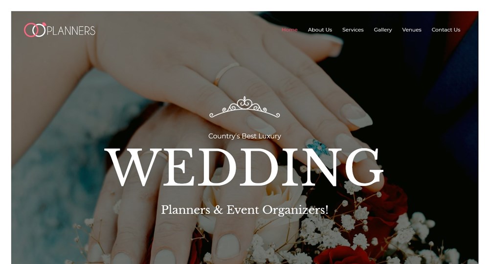 Astra's Wedding Planner demo site