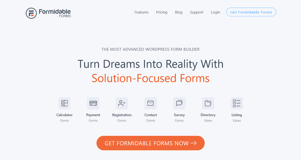 Formidable Forms plugin for WordPress