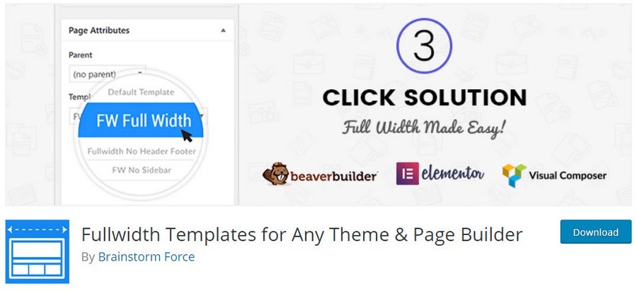 Fullwidth templates for any theme and page builder WordPress plugin