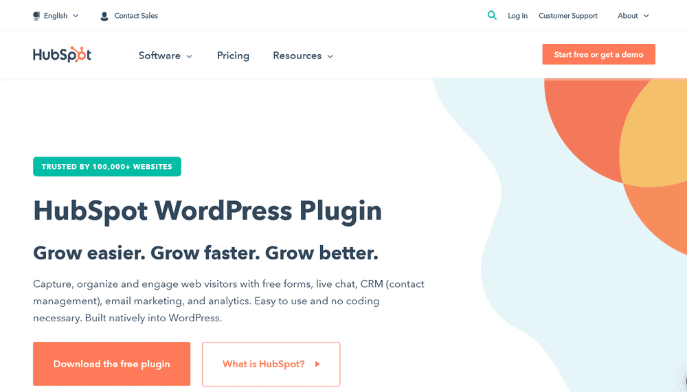 HubSpot WordPress 插件 CRM