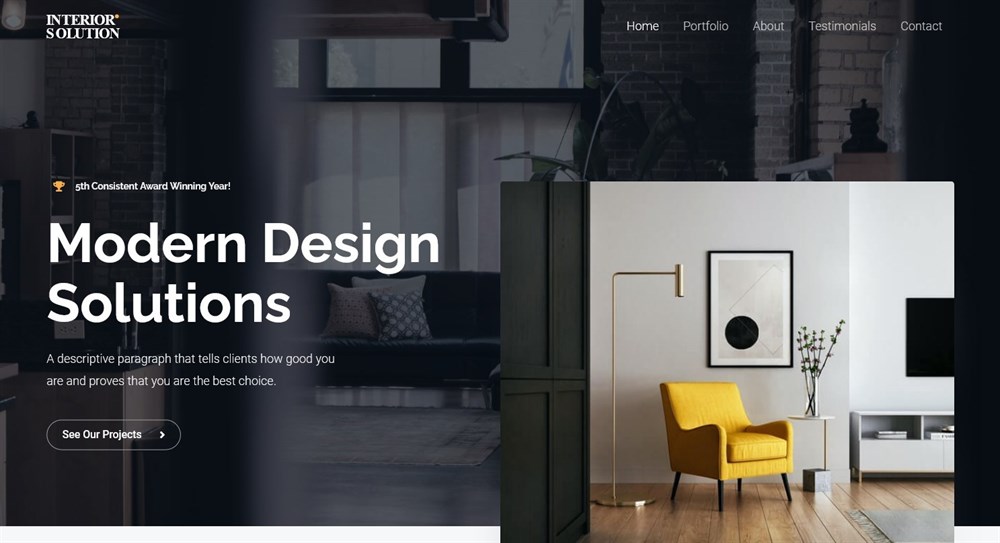 Interior Design Firm demo site