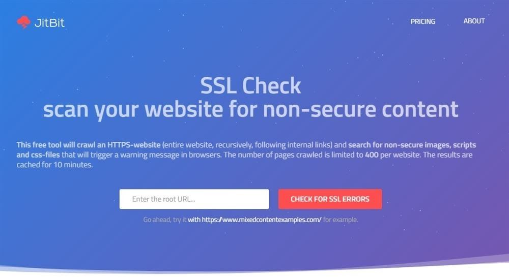 Jitbit SSL check site