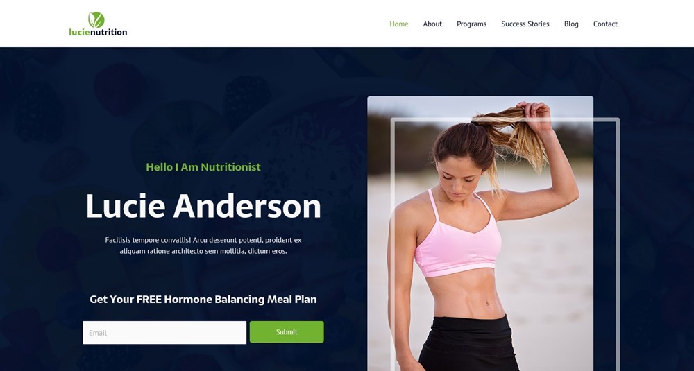 Nutritionist demo template