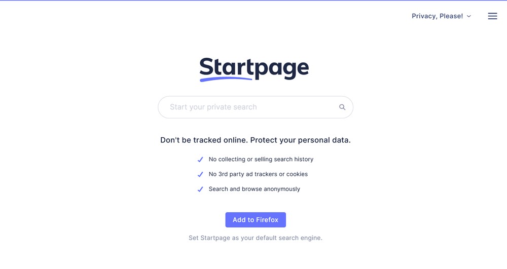 Startpage Private Search Engine