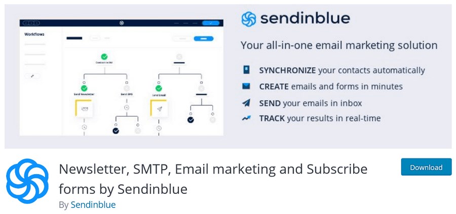 通过 Sendinblue 订阅表格