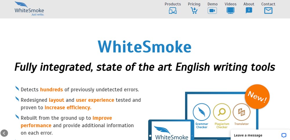 WhiteSmoke Homepage