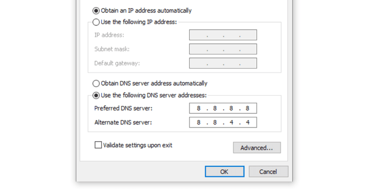 使用自定义 dns 地址