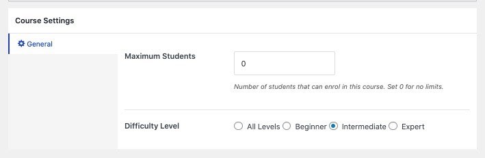 Tutor-LMS-course settings