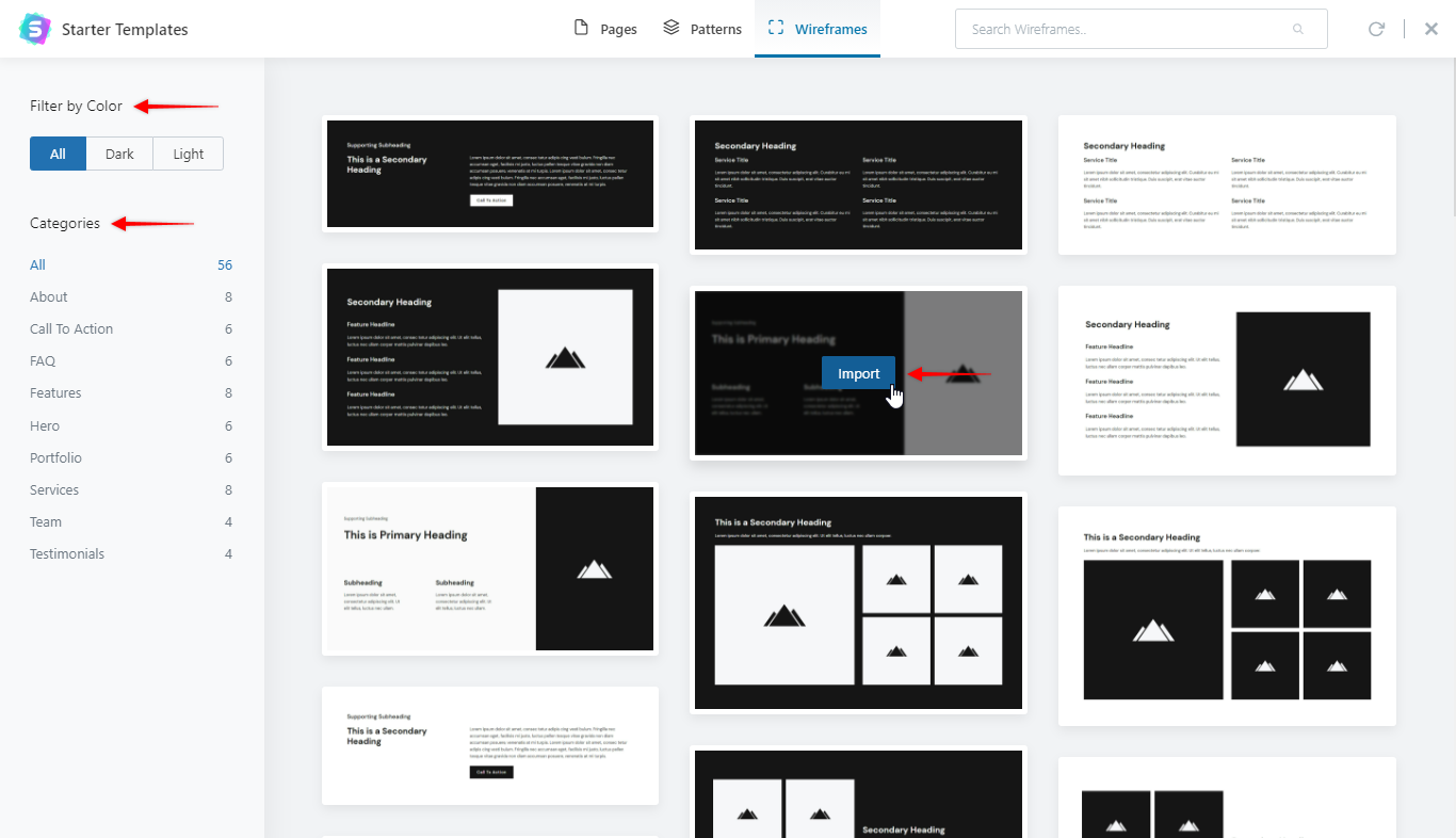 eStrix Game Store - Website Wireframe