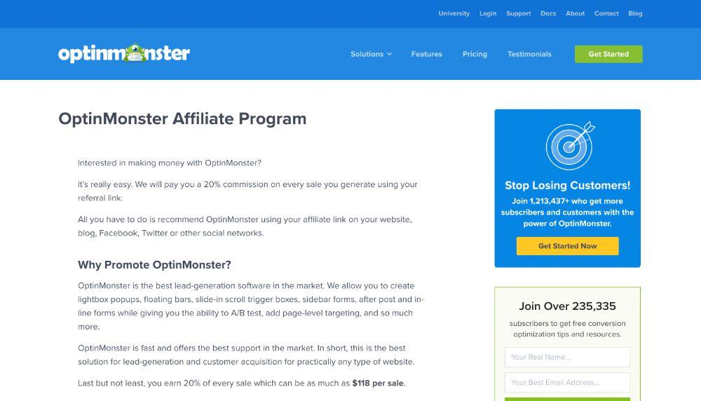 optinmonster affiliate program