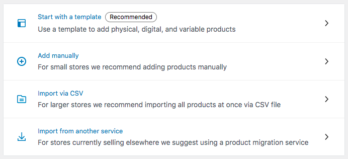 Add products in WooCommerce