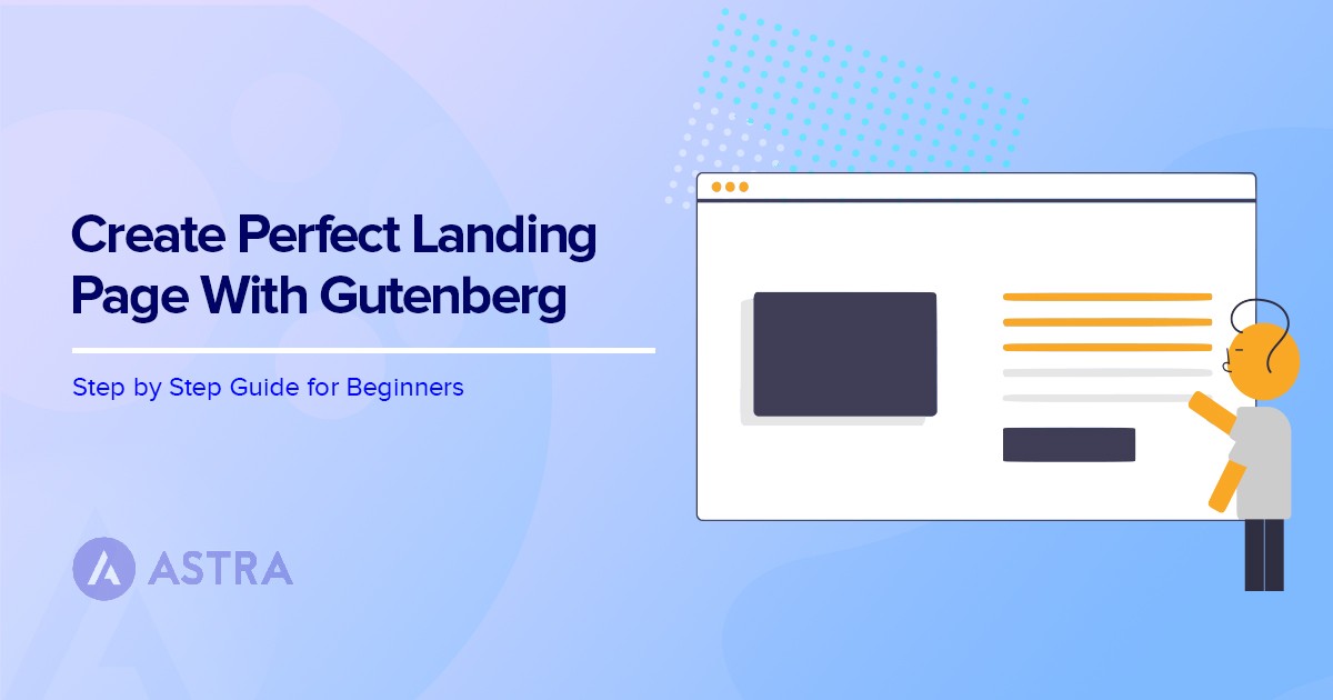 create perfect landing page with gutenberg