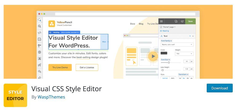Visual CSS Style Editor plugin