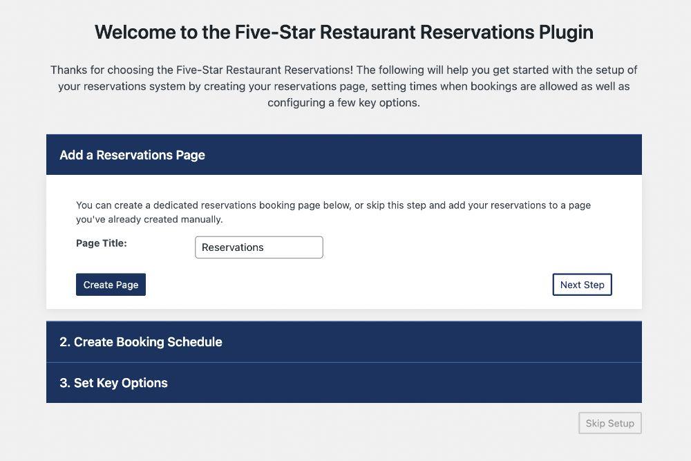 add reservation page