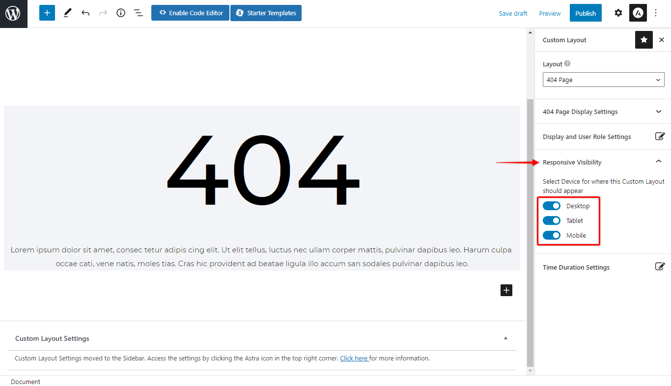 404 Responsive Visibility