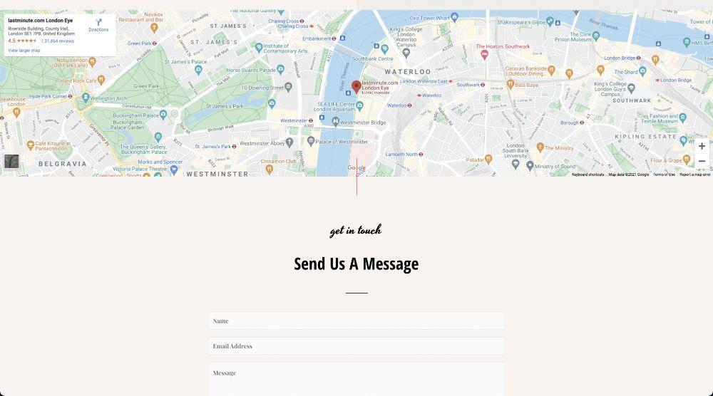 google maps and contact forms
