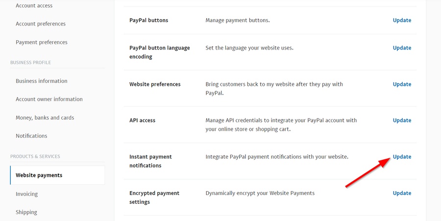 paypal instant payment notifications