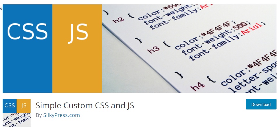 Simple Custom CSS and JS Plugin
