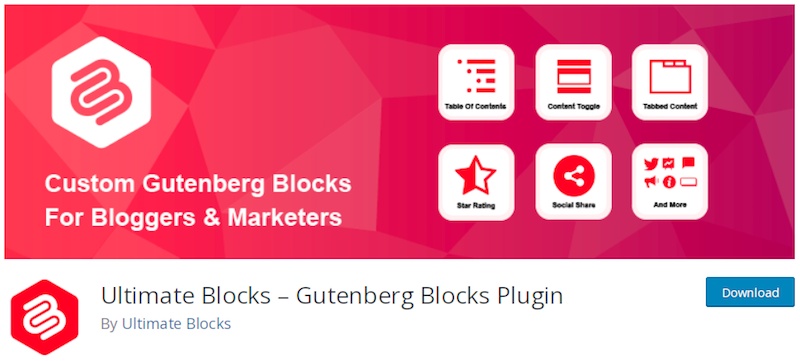 Ultimate Blocks plugin