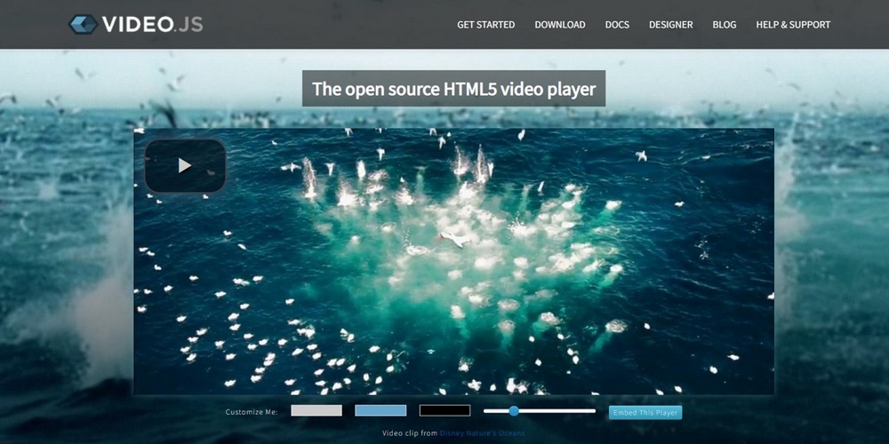 html lightweight video player