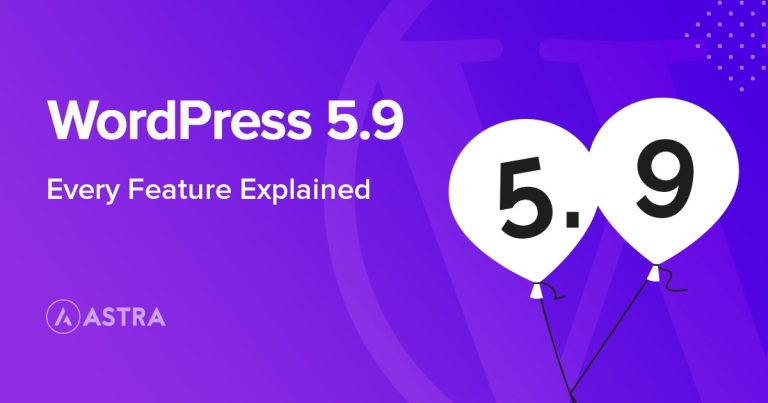 WordPress 5.9 update
