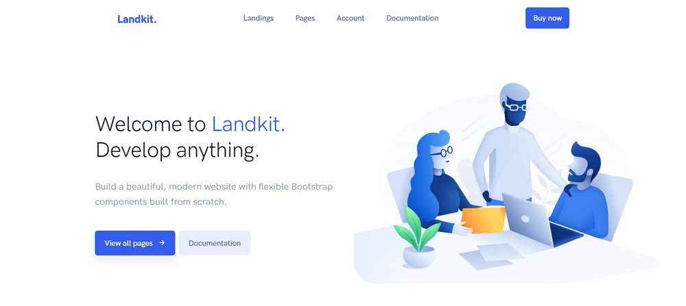 Landkit homepage
