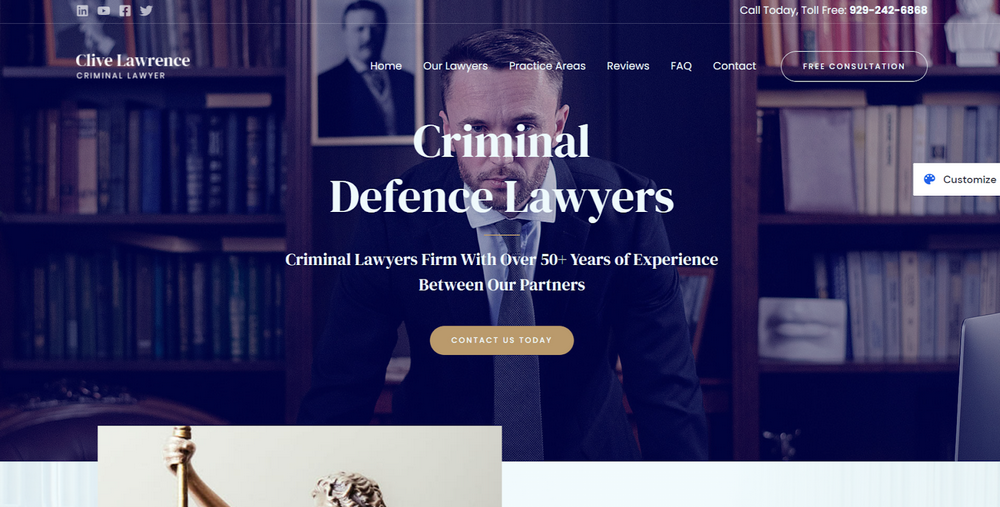 Astra Criminal Lawyer template
