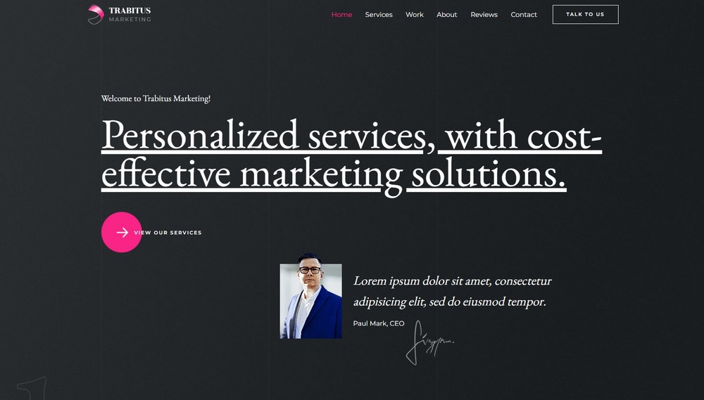 Marketing Firm Astra business template