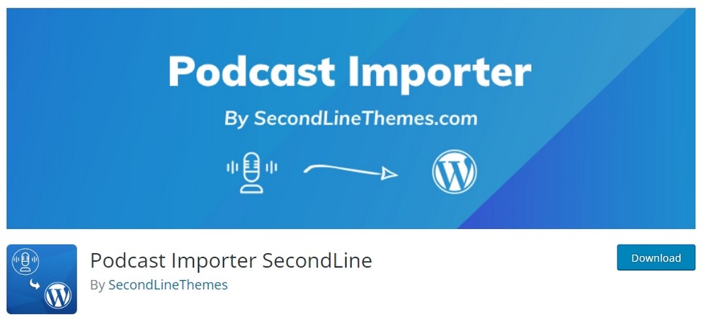 podcast importer by secondline