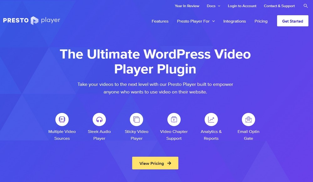 Presto Player WordPress 播客网站