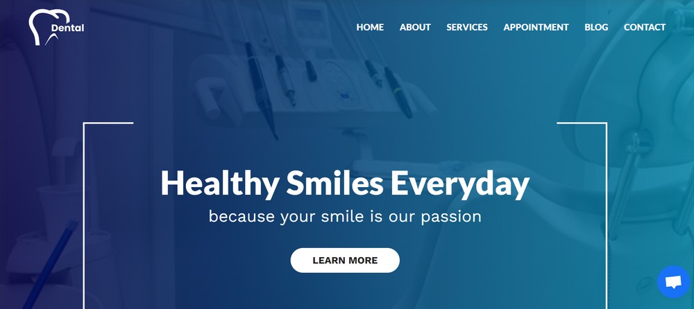 Dental website demo Zakra