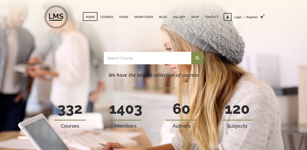 lms elearning theme