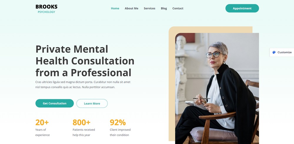 psychatrist clinic astra template