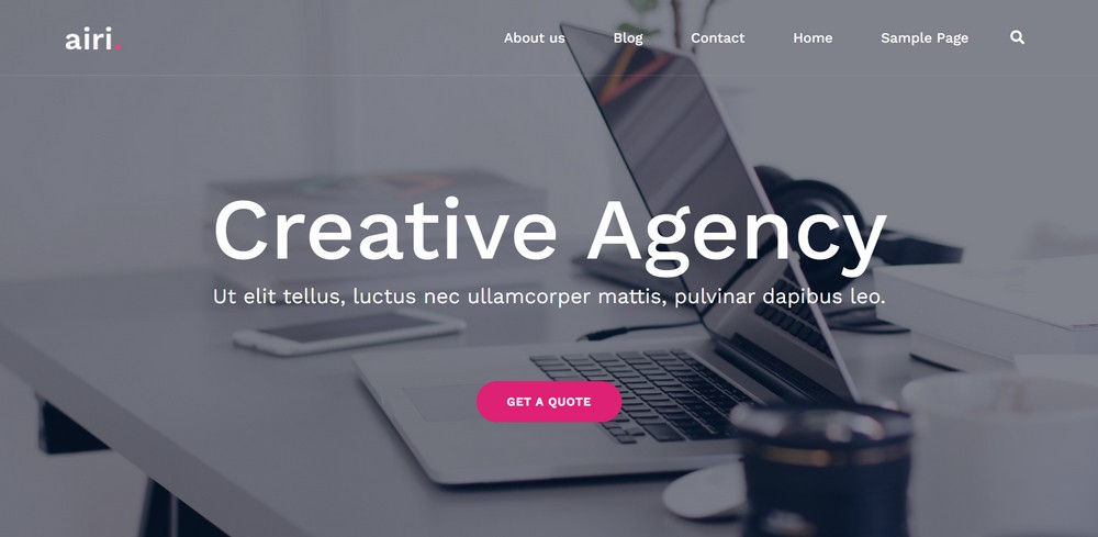 Airi creative agency template