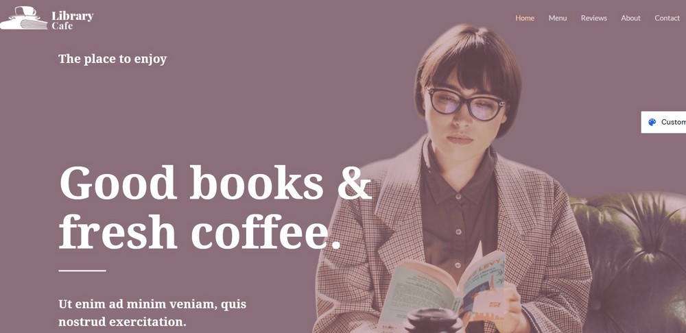 Astra library cafe best WordPress books theme