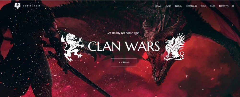 Eldritch WordPress theme
