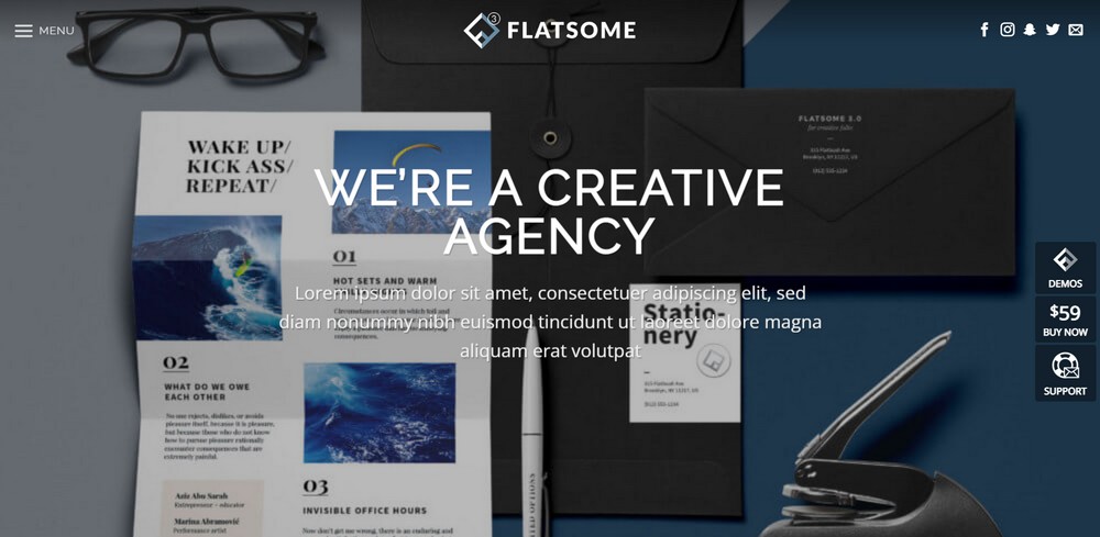 Flatsome creative agency template